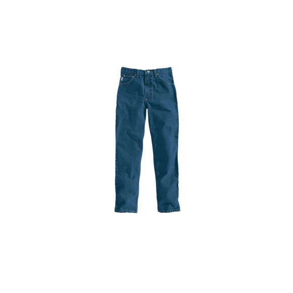 NWT Carhartt Mens 34x30 Relaxed Fit Tapered Leg Jeans Blue B17-DST New - Picture 7 of 8